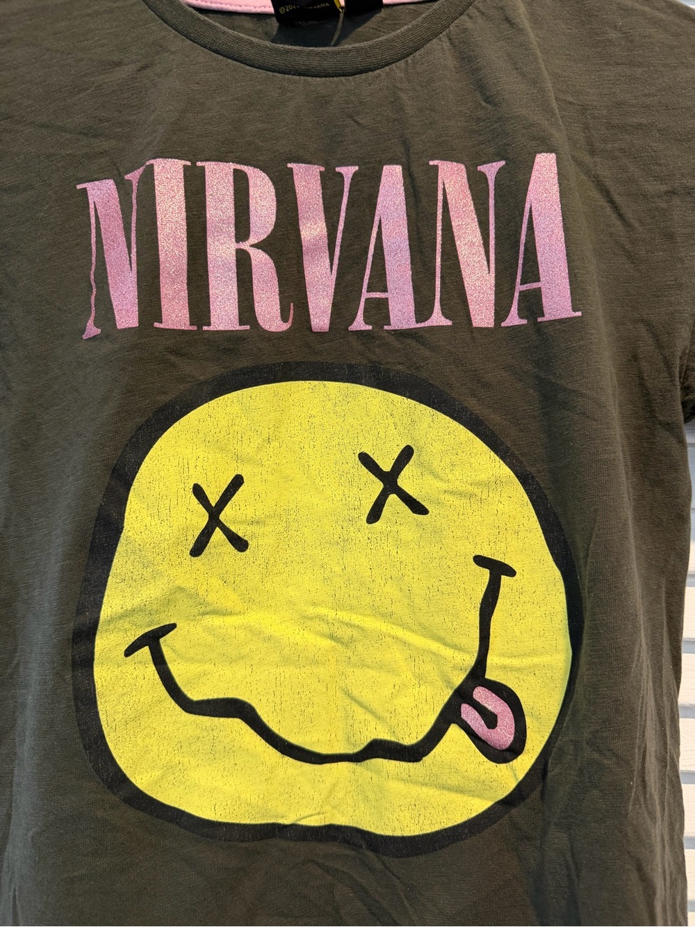 Nirvana tee shirt girls size 11-12
